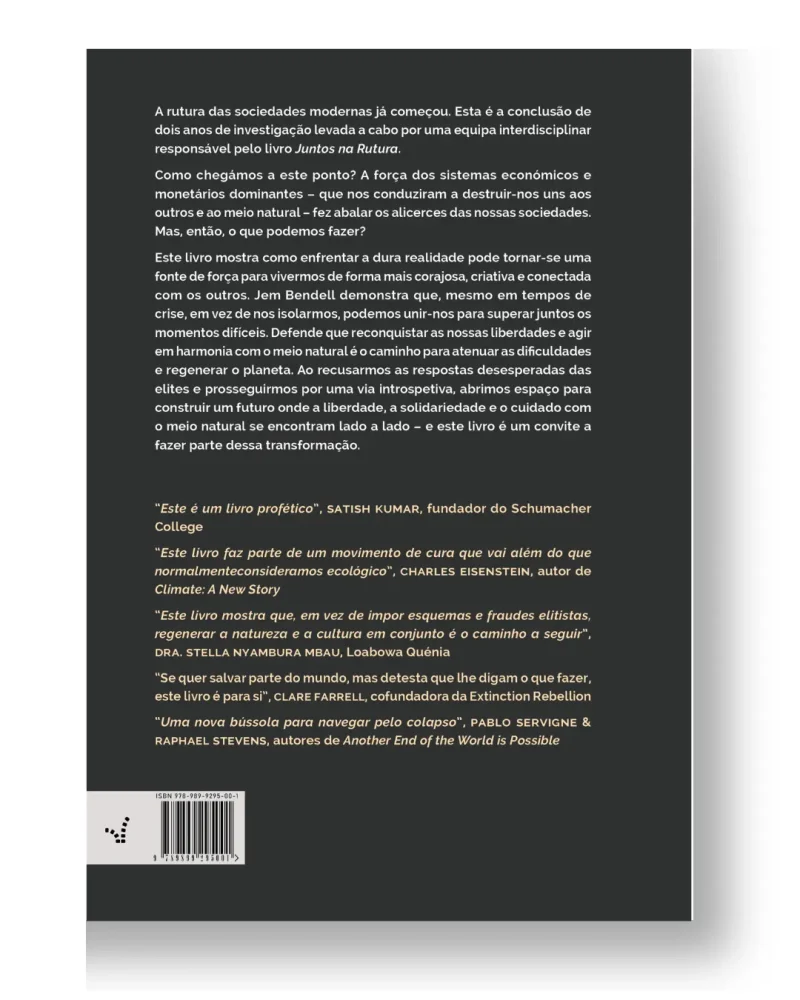Contra-capa Juntos na Rutura de Jem Bendell