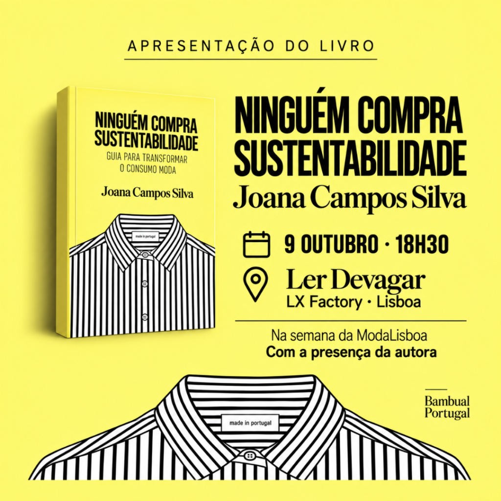 Cartaz lançamento de Ninguém Compra Sustentabilidade